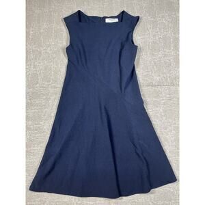 MM Lafleur Womens Blue Casual A Line Dress Size 4